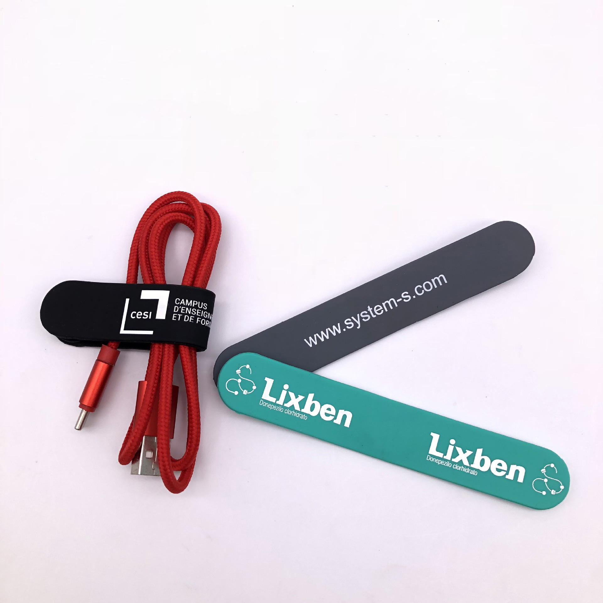 Custom Soft Silicone Earphone Cable Winder Wrap Cord Organizer 